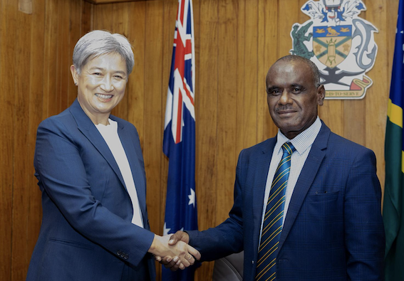 Australian Foreign Minister Meets With Solomon Islands Government