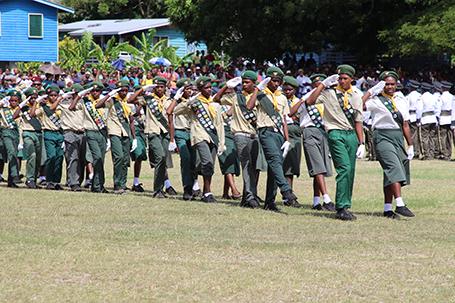 Boy scouts and girl guides from Aruligo during the celebrations 1