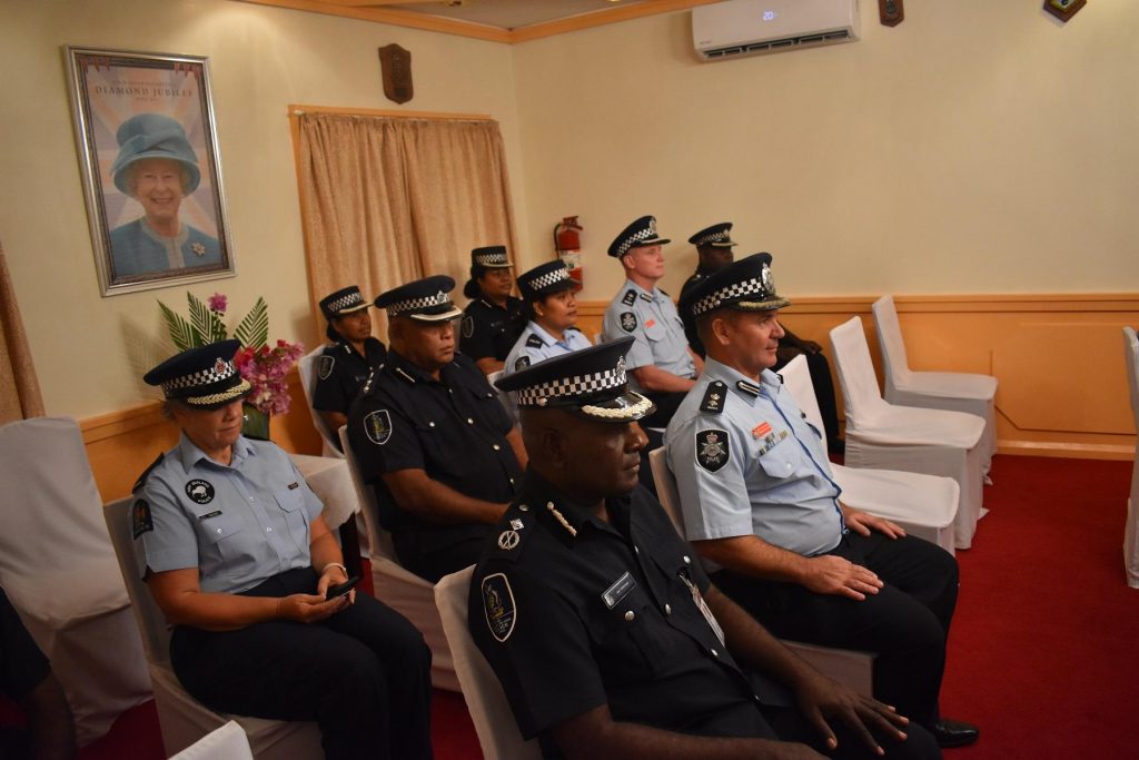 New RSIPF Commissioner “humbled” by the appointment 1 RSIPF executive and officers from SIPDP and SIPSP witnessing taking of Oath by Commissioner Mangau