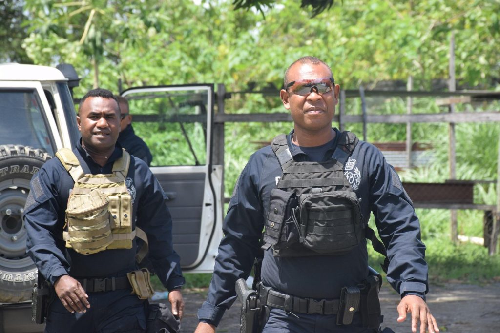PRT officers provide security during the by election