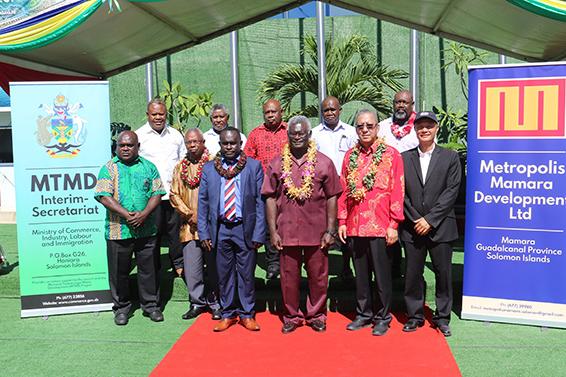 PM Sogavare his ministers and other dignitaries pose for a group photo 1