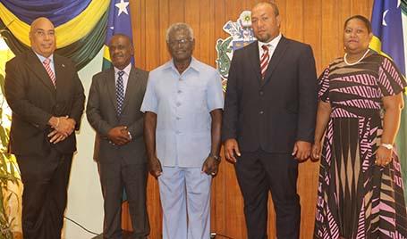 Ambassador and Madam Soaki with PM Foreign Minister and PS Foreign affairs