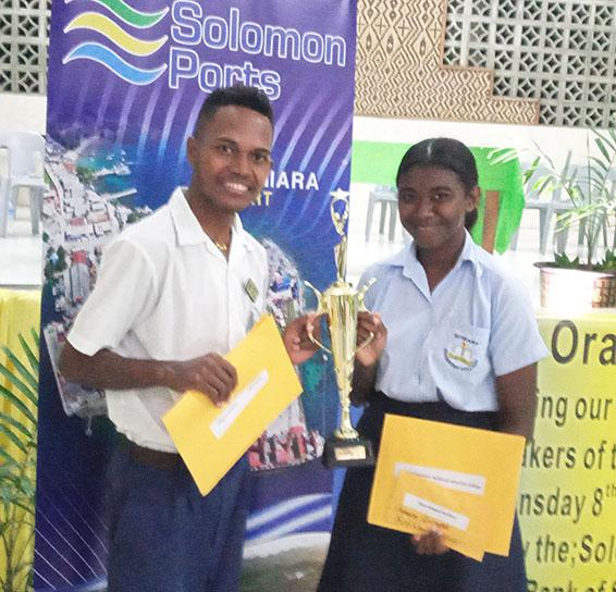 NATIONAL ORATORY CONTEST WINNERS: Betikama, Goldie & St Nicholas 1 winners senior