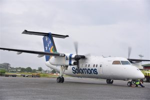 Dash 8 Lands in Honiara 1