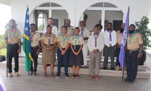 2 Group photo of the scout members with the four newly appointed members