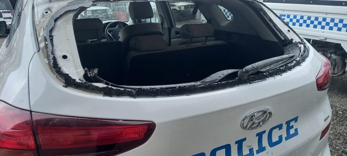 Police Vehicle’s ‘back Window Glass’ Damaged After Rocks Thrown At ...