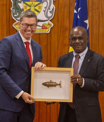 MR photo 3 Minister Conroy Meets Solomon Islands PM Manele